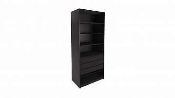 Гардеробная Keep (Кип), модуль 100*236*58, набор 3, Графит