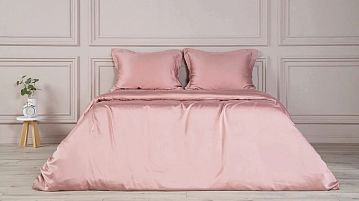 Комплект постельного белья без простыни Tencel Розовое золото